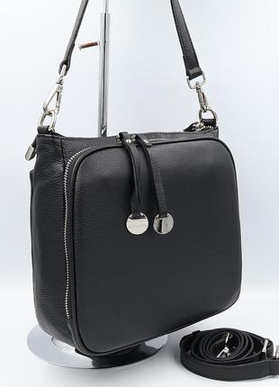 Сумка женская кожаная polina & eiterou r8629 black