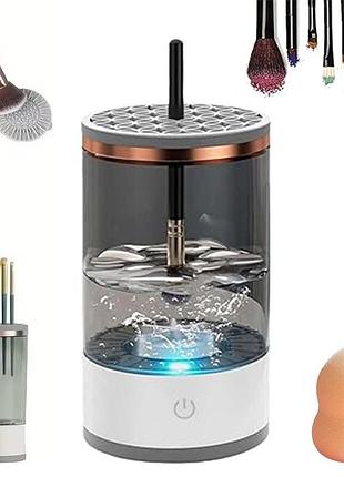 Электрический очиститель кистей rinse hero, usb, 7000 об/мин, серый