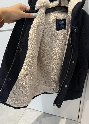 Куртка пальто zara 4-5 р 4