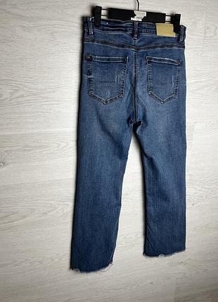Джинси stradivarius cropped flare 7