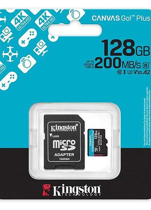 Карта пам’яті kingston canvas go! plus 128gb 2