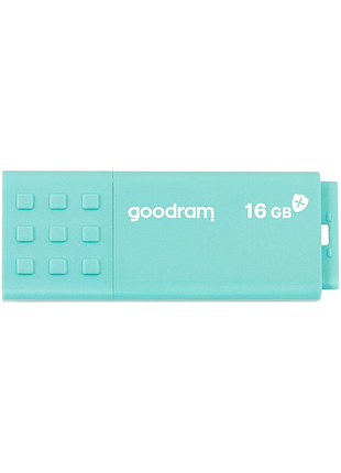 Накопичувач goodram ume3 care 16gb usb 3.2 gen 1 (ume3-0160crr11) зелений