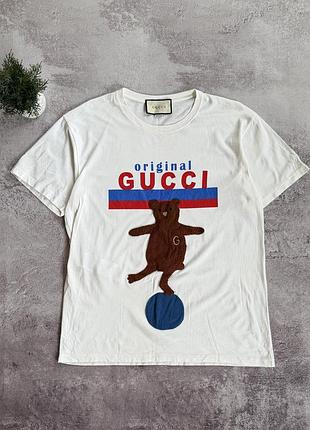 Футболка gucci original gucci teddy bear graphic🔥
