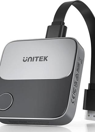 Беспроводной hdmi-адаптер unitek адаптер для трансляции экрана потоковой передачи видео 2.4g/5g 4k tv