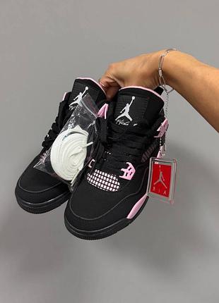 Кросівки nike air jordan 4 « pink thunder »🖤🩷 8