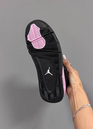 Кросівки nike air jordan 4 « pink thunder »🖤🩷 4