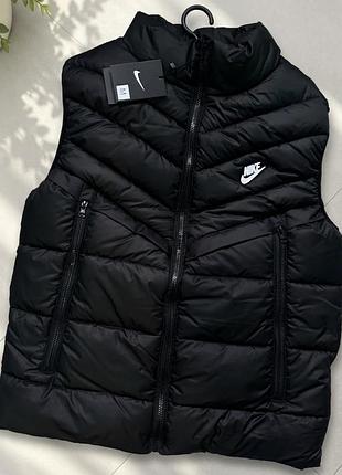 Чоловіча дута жилетка nike (розмір m)  / стьобана жилетка