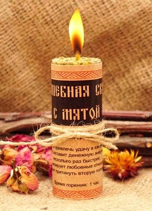 Волшебная свеча с мятой