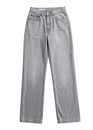 Джинси zara wide-leg светло-серые (eur 38 / m) — в идеале!