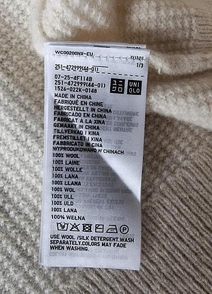 Шерстяной гольф uniqlo 3