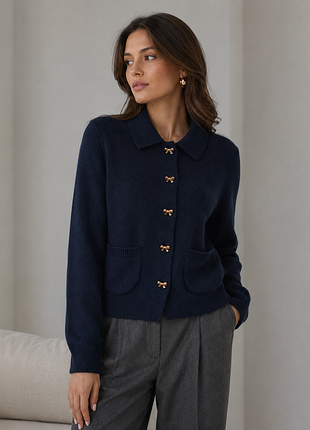 Кардиган кофта з вовни zara акцентні гудзики