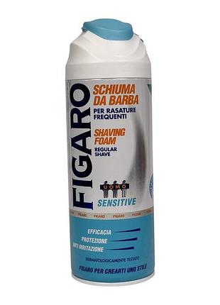 Піна для гоління figaro класична формула для чутливої шкіри e schiuma da barba sensetive, 400 мл