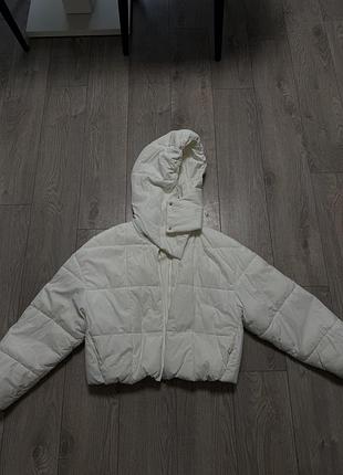 Вкорочена дута куртка stimma (m/38), біла, зі стьобанням