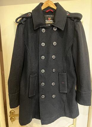 Преміальне чоловіче пальто-бушлат superdry «the bridge coat» limited edition.