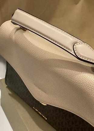 Michael kors bristol medium top-handle logo satchel 8