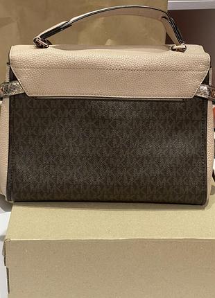 Michael kors bristol medium top-handle logo satchel 5