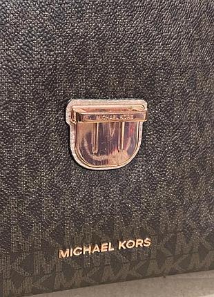 Michael kors bristol medium top-handle logo satchel 3