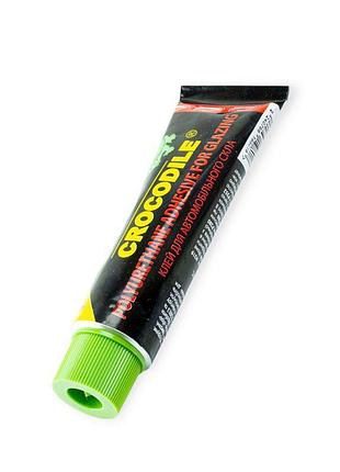 Клей-герметик для вклеювання скла crocodile 60гр. тюбик