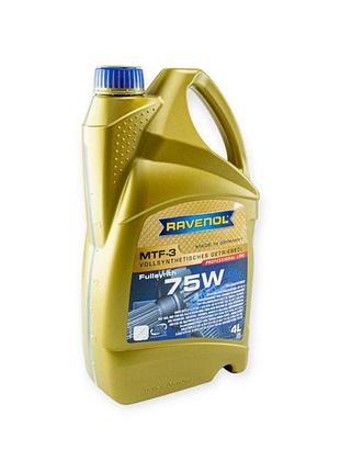 Масло трансмиссионное ravenol 75w mtf-3 gl-4 (мкпп vag) 4л