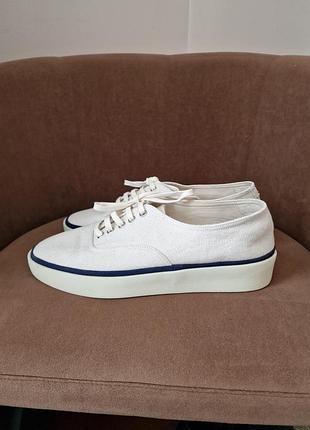 Anglo-italian deck shoe canvas ecru чоловічі кеди