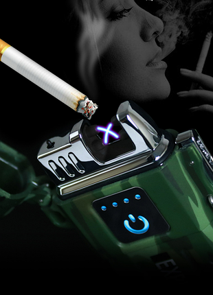 Запальничка електроімпульсна плазмова дугова usb lighter no1724