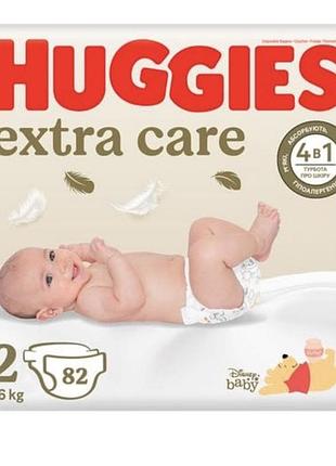 Підгузки huggies extra care 2 (3-6 кг)