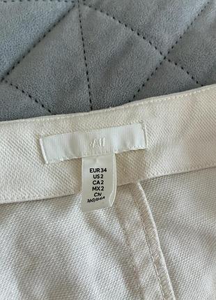 Біла джинсова спідниця h&m, стан нова 2