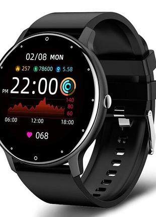 Мужские смарт, часы uwatch classic black с ремешком.