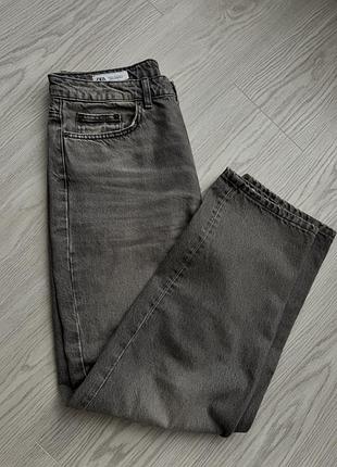 Сірі жіночі джинси zara 44 розмір