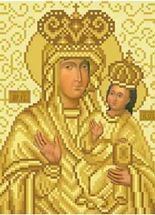 Схема для вышивки бисером. зарваницькая божья матерь.