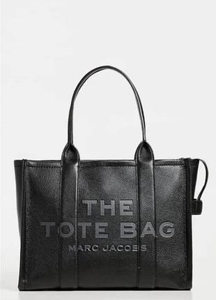 Сумка жіноча marc jacobs the leather large tote bag black