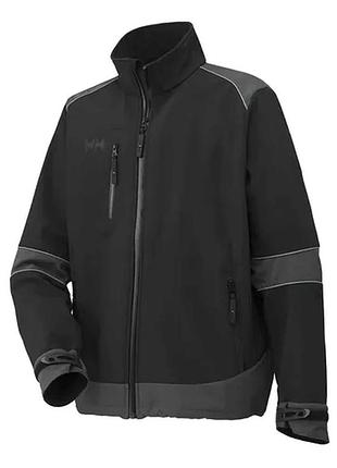 Чоловіча куртка софтшел на флісі helly hansen великого розміру
