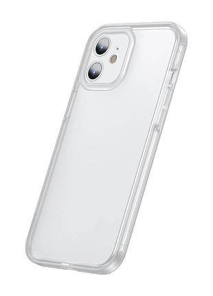 Чехол baseus camera lens protector frame case для iphone 12 (frapiph61n-02) 4757919 2