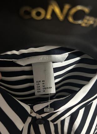 Сорочка у полоску h&m 8