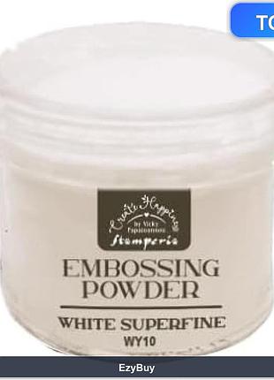Порошок для ембосування wy10 white superfine з серії all you need for christmas для святкового декору