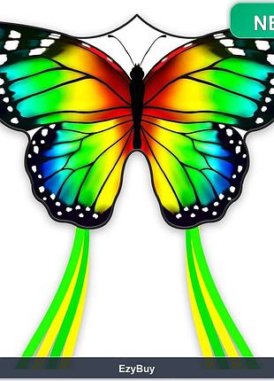 Воздушный змей spring butterfly для легкого запуска, большой яркий кайт для активного отдыха на свежем воздухе