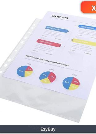 Мультифайли exacompta 5200e для організації архіву в папках-реєстраторах та скорозошивачах формат а4 96 шт