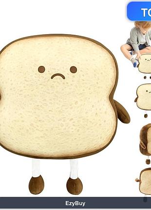 М'яка іграшка trauriges toastbrot, плюшевий тост із наповнювачем pp-вата, декоративний елемент інтер'єру, коричневий