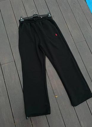 Штани polo ralph lauren чорні фліс