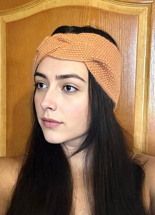 Повʼязка на голову помаранчева