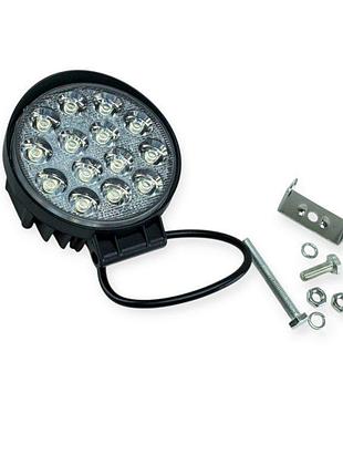 Фара дополнительная led круглая 110х55 (дм, ш) 42w дальний 3535 megalight