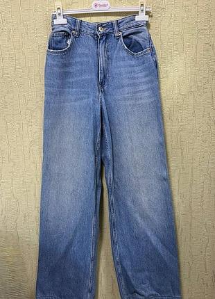 Джинси bershka wide leg з високою посадкою (розмір xs-s / eur 36)