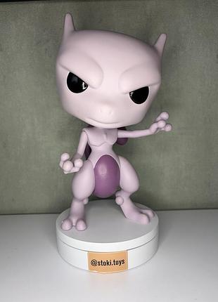 Велика колекційна фігурка funko pop! pokemon — mewtwo / м’юту (jumbo близько 30 см)