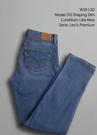 Джинси levi’s premium 312 shaping slim w28 l30