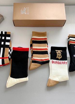 Носки премиум ( набор носков подарочный) burberry 5