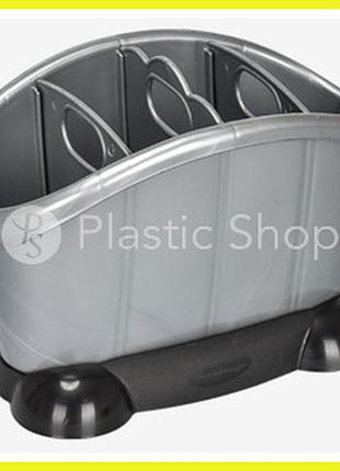 Сушилка для столовых приборов irak plastic серый