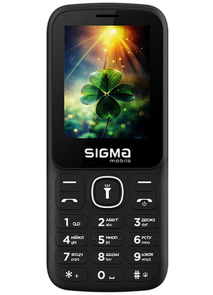Мобільний телефон sigma mobile x-style 242 lucky чорний