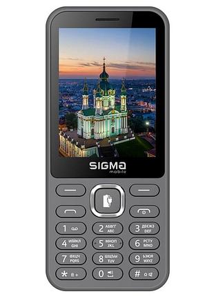 Мобільний телефон sigma mobile x-style 31 power type-c сірий