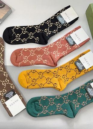 Носки премиум ( набор носков подарочный) gucci 5