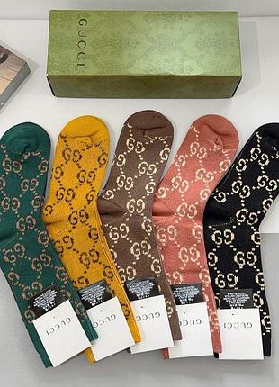 Носки премиум ( набор носков подарочный) gucci 6
